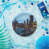 ナイトアットネイビーピア ペーパープレート (パーティー)