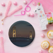 ナイトアットマッキナックブリッジ ペーパープレート (パーティー)