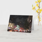 ナイトアットリンカーンセンターNYCニューヨーク写真 カード (黄色い花)