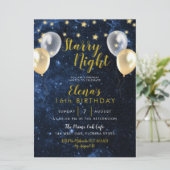 ナイトアンダーザスターズスウィート16誕生日招待状 招待状 (スタンド正面)