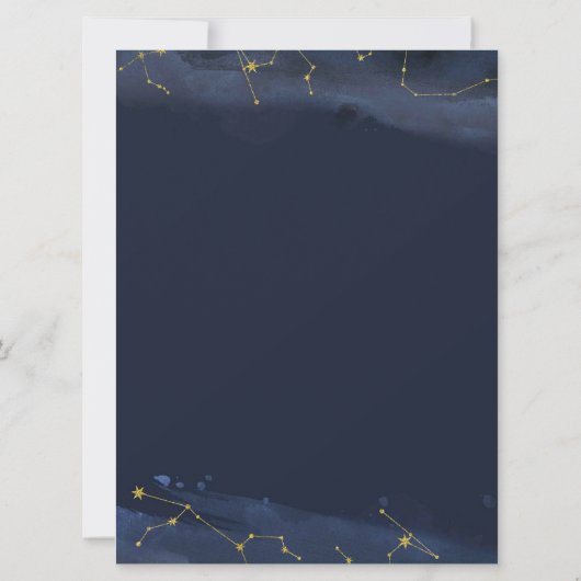 ナイトアンダーザスターズスウィート16誕生日招待状 招待状 (裏面)