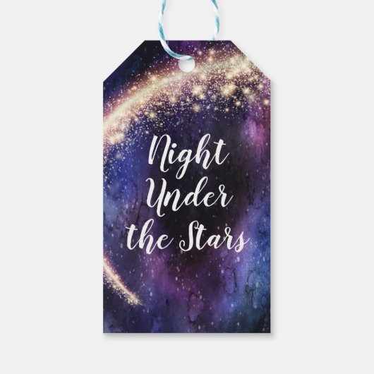 ナイトアンダーザスターズメッセージカード ギフトタグ (裏面)