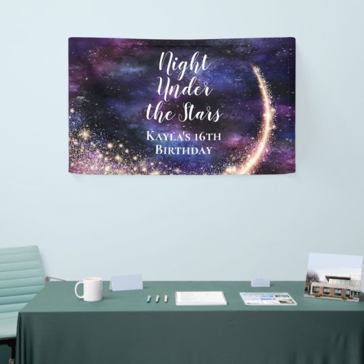ナイトアンダーザスターズ誕生日バナー 横断幕 (トレードショー)