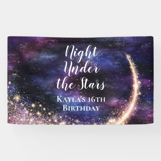 ナイトアンダーザスターズ誕生日バナー 横断幕 (横)