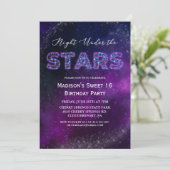 ナイトアンダーザスターズ誕生日招待状 招待状 (スタンド正面)