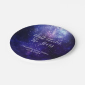 ナイトアンダーザスターズ銀河系 ペーパープレート (アングル)