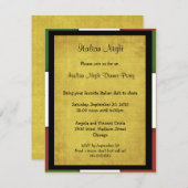 ナイトイタリアンパーティの招待状 招待状 (正面/裏面)