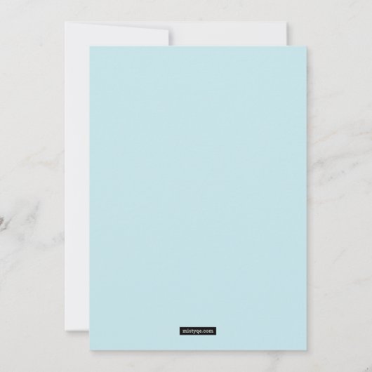 ナイトインアーマー輝く誕生日招待状 招待状 (裏面)