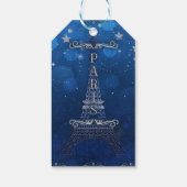 ナイトインパリスザスターズブルーシルバーパーティー ギフトタグ (裏面)