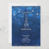 ナイトインパリスザスターズブルーシルバーパーティー 招待状 (裏面)