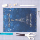 ナイトインパリスザスターズブルーシルバーパーティー 薄葉紙 (クラフト)