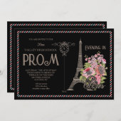 ナイトインパリスプロム招待状 招待状 (正面/裏面)