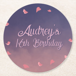 ナイトインパリ誕生日 ラウンドペーパーコースター