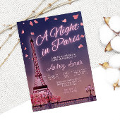 ナイトインパリ – 誕生日 招待状