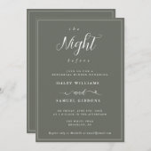 ナイトウィザージリハーサルディナー招待状 招待状 (正面/裏面)