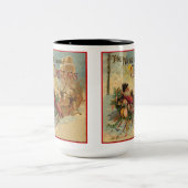 ナイトウィズクリスマスヴィンテージサンタマグ ツートーンマグカップ (中央)