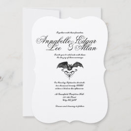 ナイトウィングス- エレガントなゴシックウェディング招待状 招待状