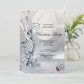 ナイトウィンターシーナリー&深紅色クリスマスパーティー 招待状 (スタンド正面)