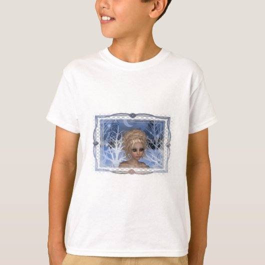 ナイトウィンタータイム小妖精や小人デザイン Tシャツ (正面)