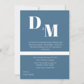 ナイトウィーソイリーパステルブルーデザイン 招待状 (裏面)