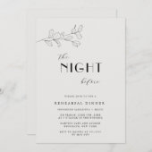 ナイトウィーブリーフリハーサルディナー招待状 招待状 (正面/裏面)