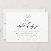 ナイトウィーブリーフリハーサルディナー招待状 招待状 (正面)