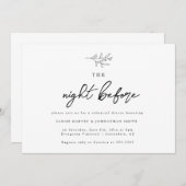 ナイトウィーブリーフリハーサルディナー招待状 招待状 (正面/裏面)