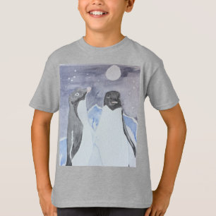 ナイトウェイ芸術的トアデリーペンギン Tシャツ