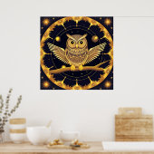 ナイトウエレガントルイラストレーション ポスター (キッチン)