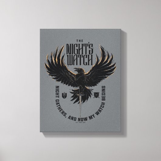 ナイトウォッチのモットー キャンバスプリント (正面)