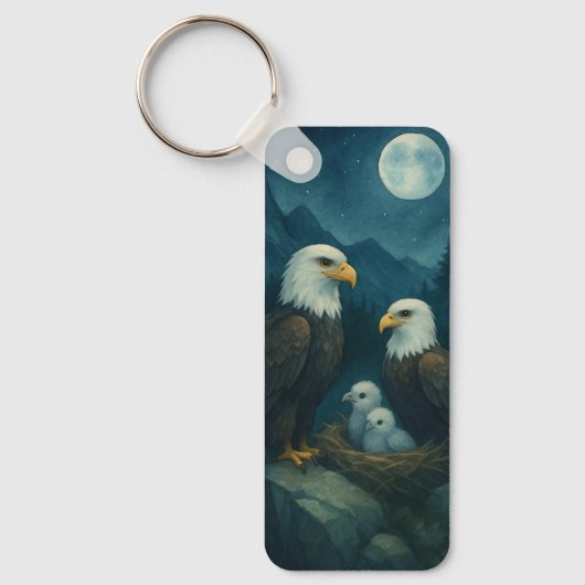 ナイトウォッチ – 星の下のイーグル家族 キーホルダー (正面)