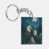 ナイトウォッチ – 星の下のイーグル家族 キーホルダー (正面左)