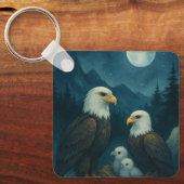 ナイトウォッチ – 星の下のイーグル家族 キーホルダー (正面)