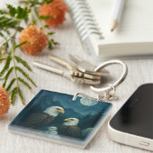 ナイトウォッチ – 星の下のイーグル家族 キーホルダー (正面右)