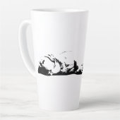 ナイトウォッチ、簡単息 カフェラテマグ (左アングル)