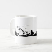 ナイトウォッチ、簡単息 コーヒーマグカップ (正面左)