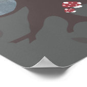 ナイトウッドランド熊の赤ちゃんシャワーポスター ポスター (角)