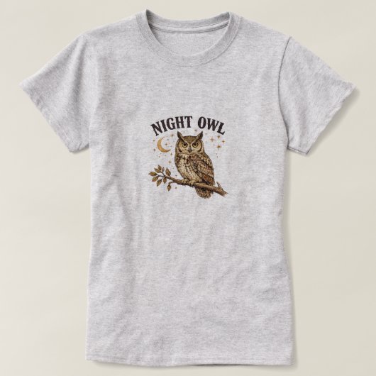 ナイトオウル Tシャツ (デザイン正面)