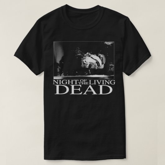 ナイトオブザホラーゾンビクラシックー Tシャツ (デザイン正面)