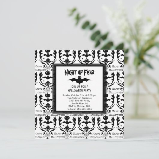 ナイトオブフィアこうもりハローウィンパーティ招待状 招待状 (スタンド正面)