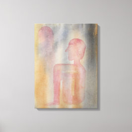 ナイトオブレッドムーンウォーターカラープリント キャンバスプリント