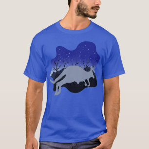 ナイトオーストラリア動物園の動物カンガルー Tシャツ