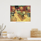 ナイトカフェオンプレイスラマルティーヌインアルルズバイヴァンゴッホ ポスター (キッチン)