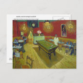 ナイトカフェプレイスラマルティーヌヴィンセント・ヴァン・ゴッホ ポストカード (正面/裏面)