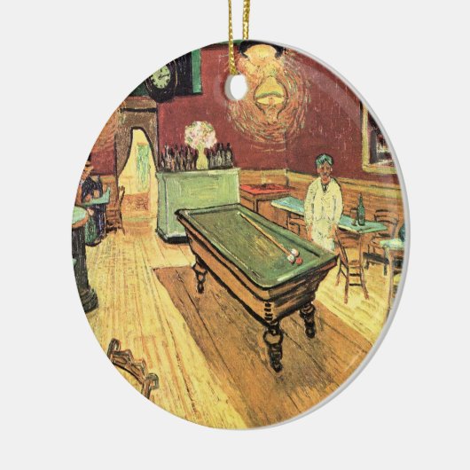 ナイトカフェ、プレイスラマルティーヌバイビンセント・ヴァン・ゴッホ セラミックオーナメント (左)