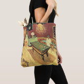 ナイトカフェ、プレイスラマルティーヌバイビンセント・ヴァン・ゴッホ トートバッグ (クローズアップ)