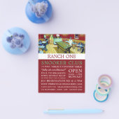 ナイトカフェ，ヴァンゴッホ，プールクラブ，スヌカークラブ チラシ (シングル)