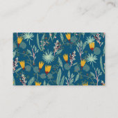 ナイトガーデンフローラQRコードソーシャルメディアシック 名刺 (正面)