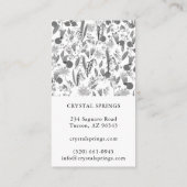 ナイトガーデンボタニカルプラントシモダンックフローラ 名刺 (裏面)