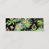 ナイトガーデン水彩植物園カラフルエレガント スキニー名刺 (正面)